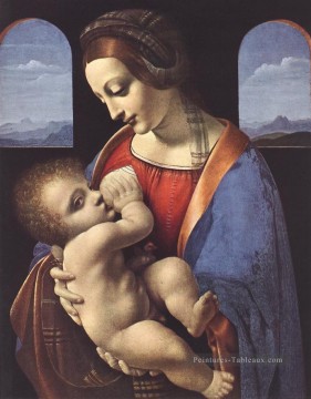 Léonard de Vinci œuvres - Madonna Litta Léonard de Vinci